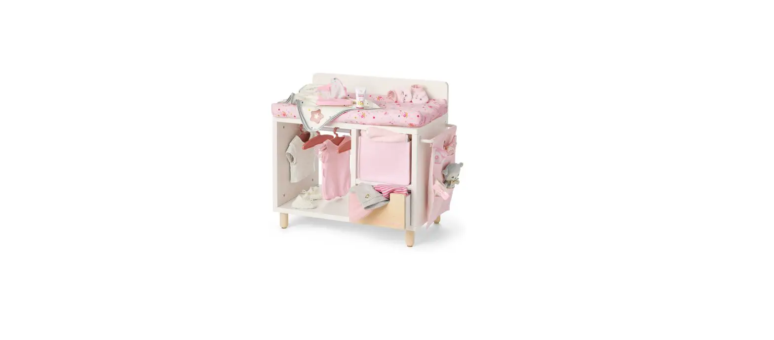 American Girl Dots And Blooms Changing Table With Storage Installation Guide