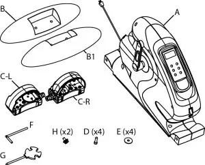 aidapt VP159R Electric Mini Exercise Bike - Figure 1