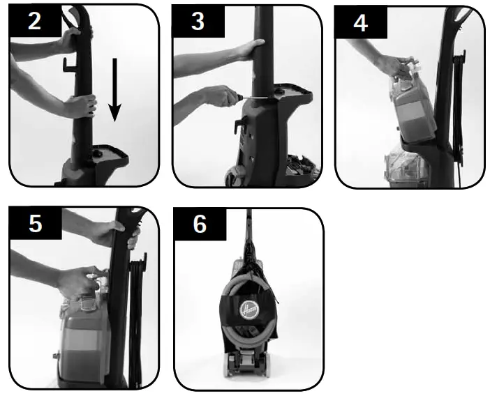 Hoover Power Scrub Carpet Washer Owner's - HoW to asseMbLe