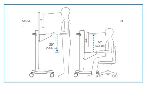 ergotron Neo Flex Dual WideView Workspace - FIG 1