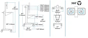 ergotron Neo Flex Dual WideView Workspace - FIG
