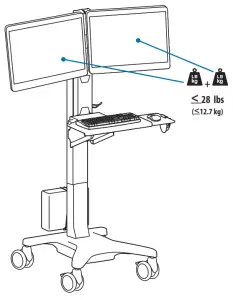 ergotron Neo Flex Dual WideView Workspace - Features