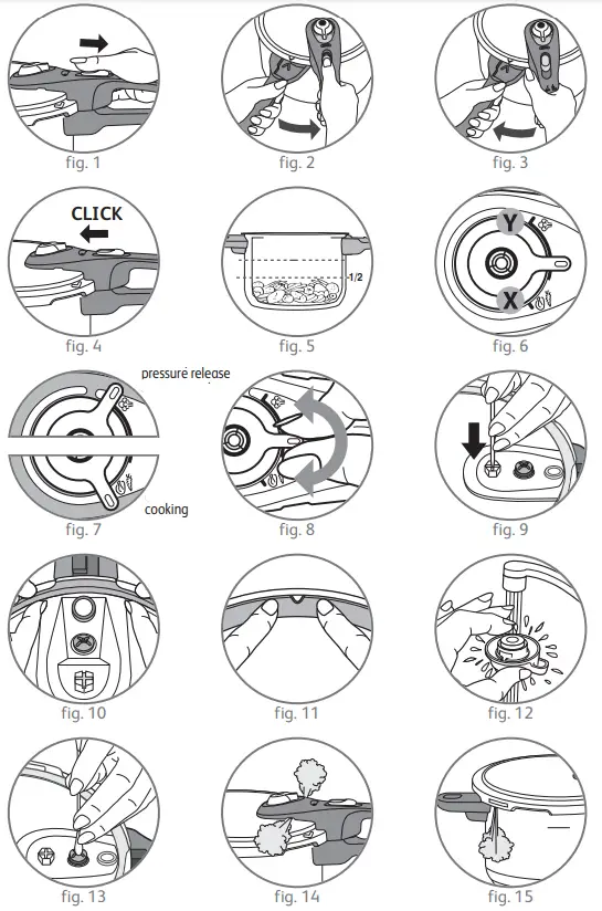 Tfal P26106 Pressure Cooker - figure