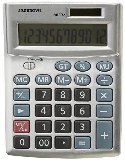 J BURROWS JB08DESK Desktop Calculator