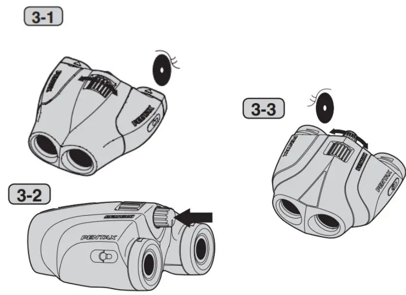 RICOH UP 10x25 and UP 8x25 WP Binoculars Owner's Manual - Installation 3