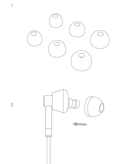 1MORE E1001 Triple Driver In-Ear Headphones - Headphone