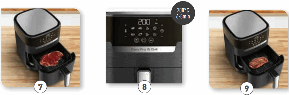 Tefal EY505 Easy Fry and Grill Precision Stainless Steel - Grill function 2