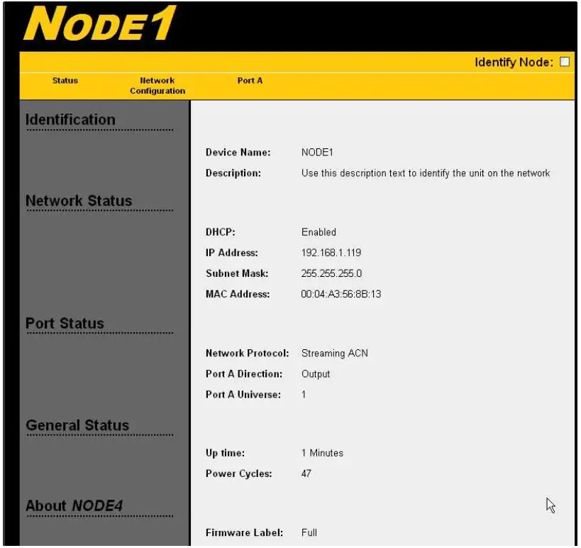 DOUG FLEENOR DESIGN NODE1 A Single Port NODE Ethernet to DMX Interface - NODE1.