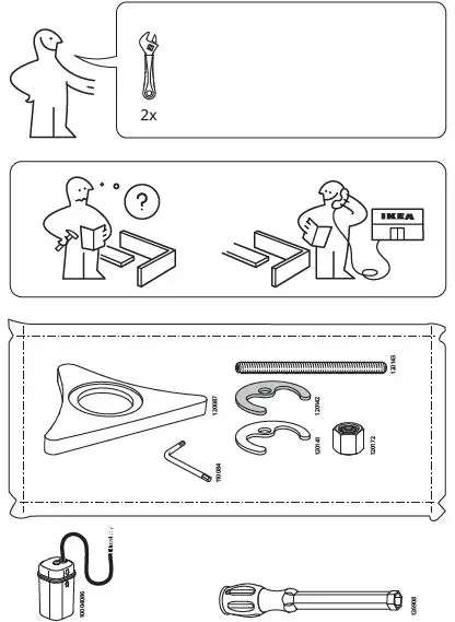 IKEA 303.419.03 INSJÖN Kitchen Mixer Tap with Sensor Instruction Fig2