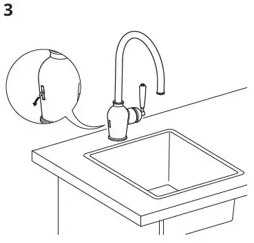 IKEA 303.419.03 INSJÖN Kitchen Mixer Tap with Sensor Instruction Fig8