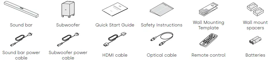 polk Signa S4 Ultra-Slim TV Sound Bar with Wireless Subwoofer 1