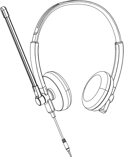DELL WH1022 Stereo Headset - 1