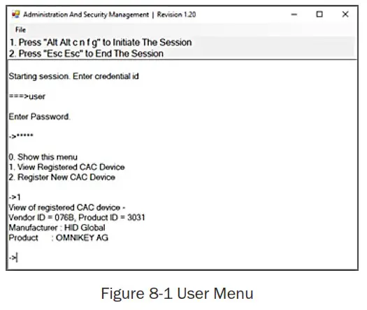 IPGARD SA DPH-4Q P Advanced 4 Port DVI HDMI DP Secure KVM Switch - Menu Options