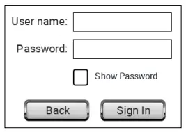 Dantherm SM 4.0 10 Inch Display User Manual - Button for logging in