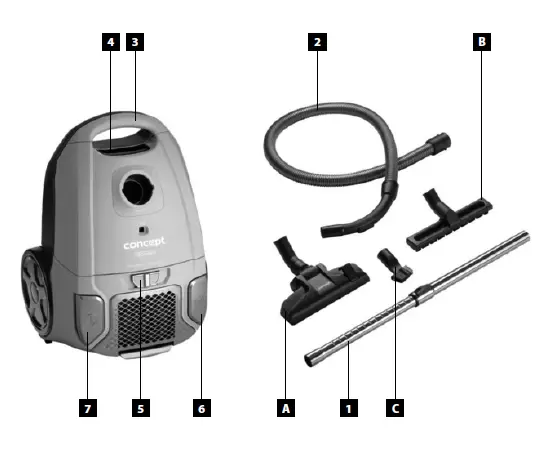 concept-VP8090-Floor-Vacuum-Cleaner-FIG-1