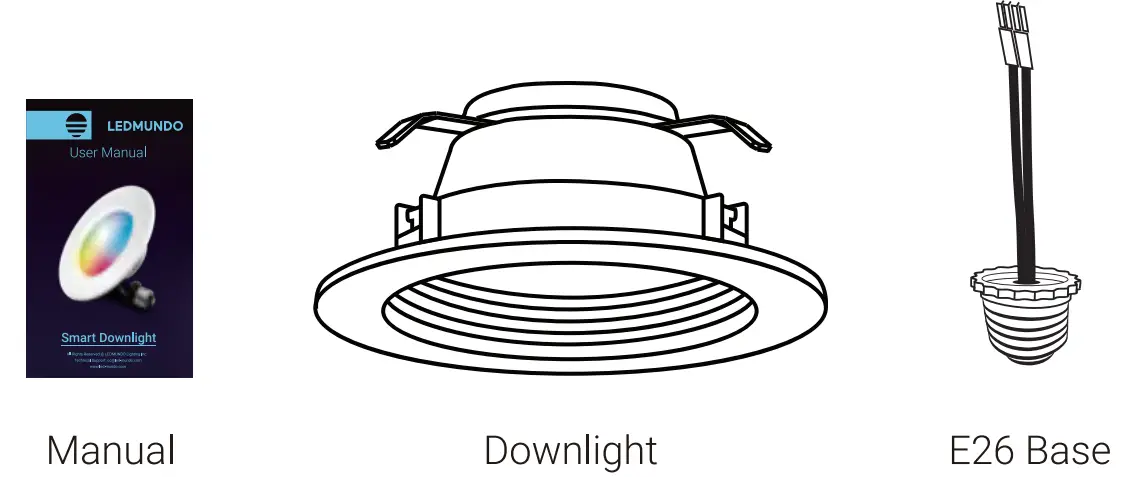 LEDMUNDO DL09-A60 6-Inch Smart Downlight - package