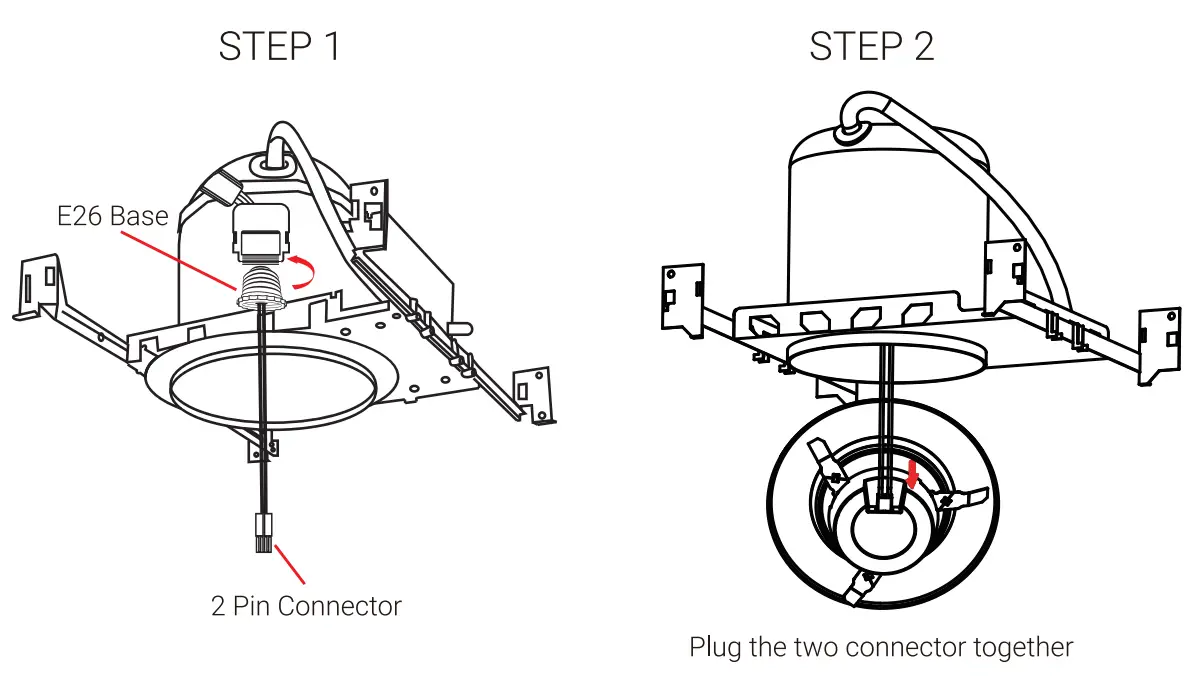 LEDMUNDO DL09-A60 6-Inch Smart Downlight - steep