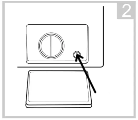 scandomestic WAH 1707 W Washing Machine - hose cap