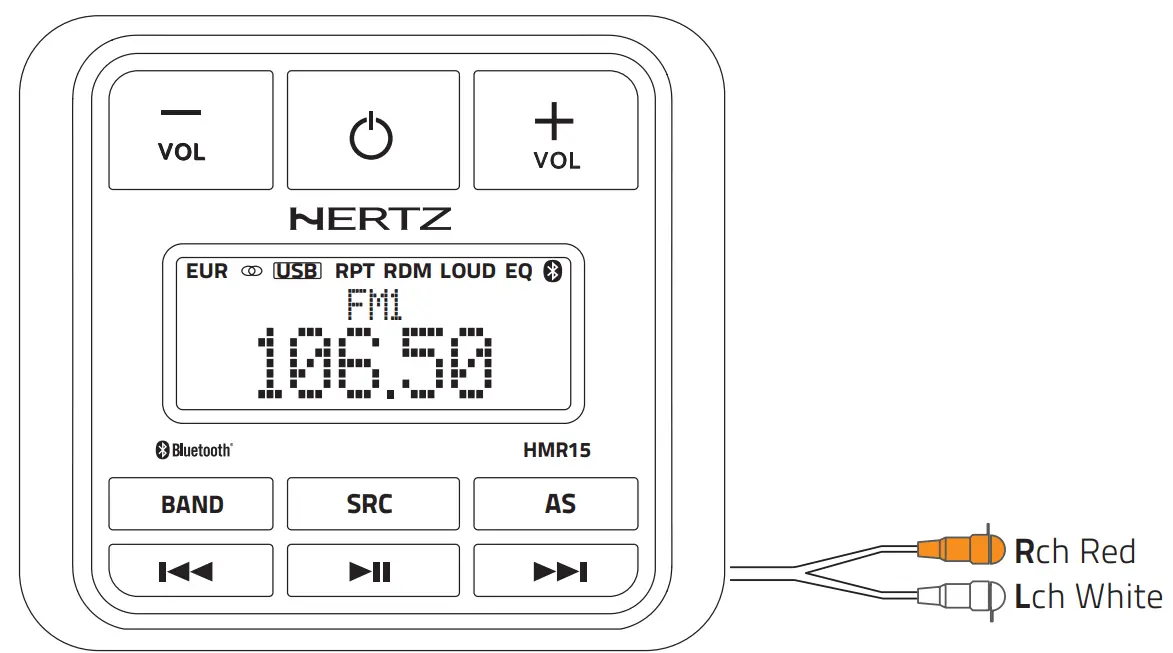 HERTZ HMR 15 Marine Car Audio System - Operation