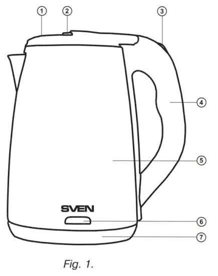 SVEN KT D1705 Electric Kettle - fig