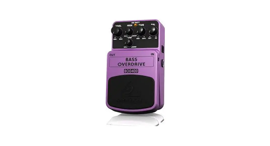 Behringer Bass Overdrive Bod400 Authentic Tube-sound Overdrive Effects Pedal User Guide