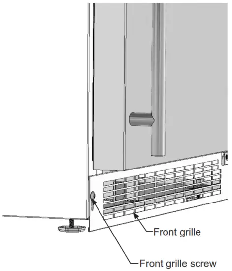 MARVEL MRE224-SG81A Undercounter Refrigeration - Front Grille