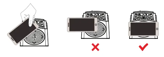 Raynic CR1012W Alarm Clock with Wireless Charging Pad - Wireless