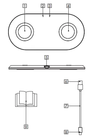 SILVERCREST HG06618 QI DUAL WIRELESS CHARGING PAD 1