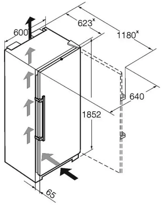 LIEBHERR SKEF 4260 Upright Comfort Refrigerator - Figure 1.