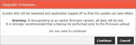 TRANE How to Update Firmware on a Symbio 800 Controller - Update Firmware 5