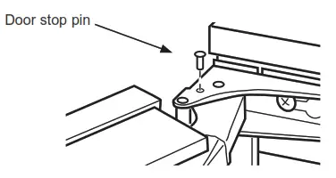 GE APPLIANCES UCC15 Ice machine - Door stop pin1