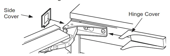 GE APPLIANCES UCC15 Ice machine - Hinge Cover