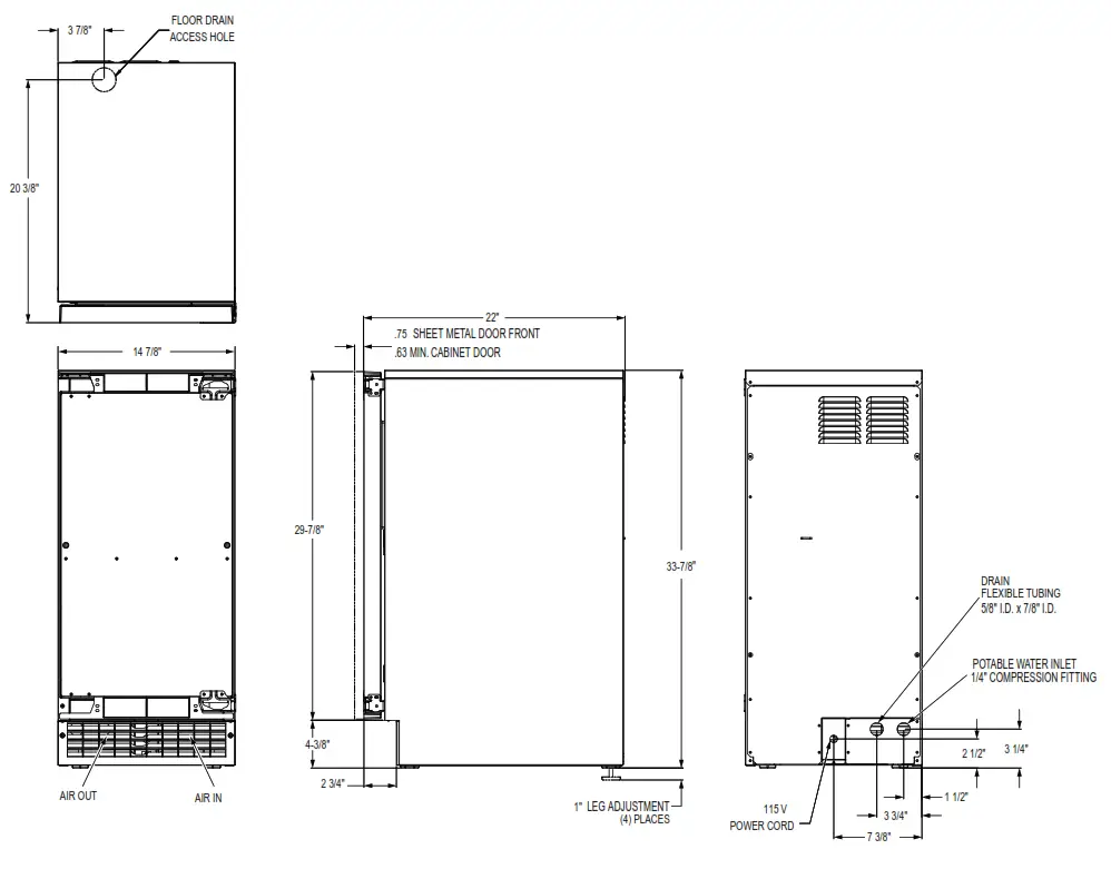 GE APPLIANCES UCC15 Ice machine - fig2