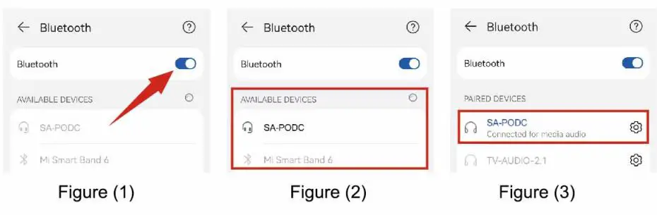 SARINA PODCAST V8 Sound Card User Guide - Bluetooth Connection