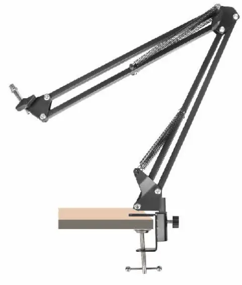 SARINA PODCAST V8 Sound Card User Guide - The adjustable arm installation is complete