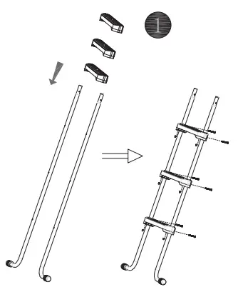 Steinbach 011050 Safety Ladder for Pools Up 90 cm - 1