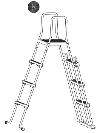Steinbach 011050 Safety Ladder for Pools Up 90 cm - 10