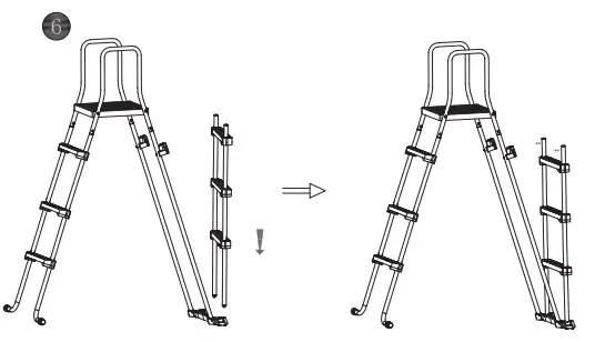 Steinbach 011050 Safety Ladder for Pools Up 90 cm - 7