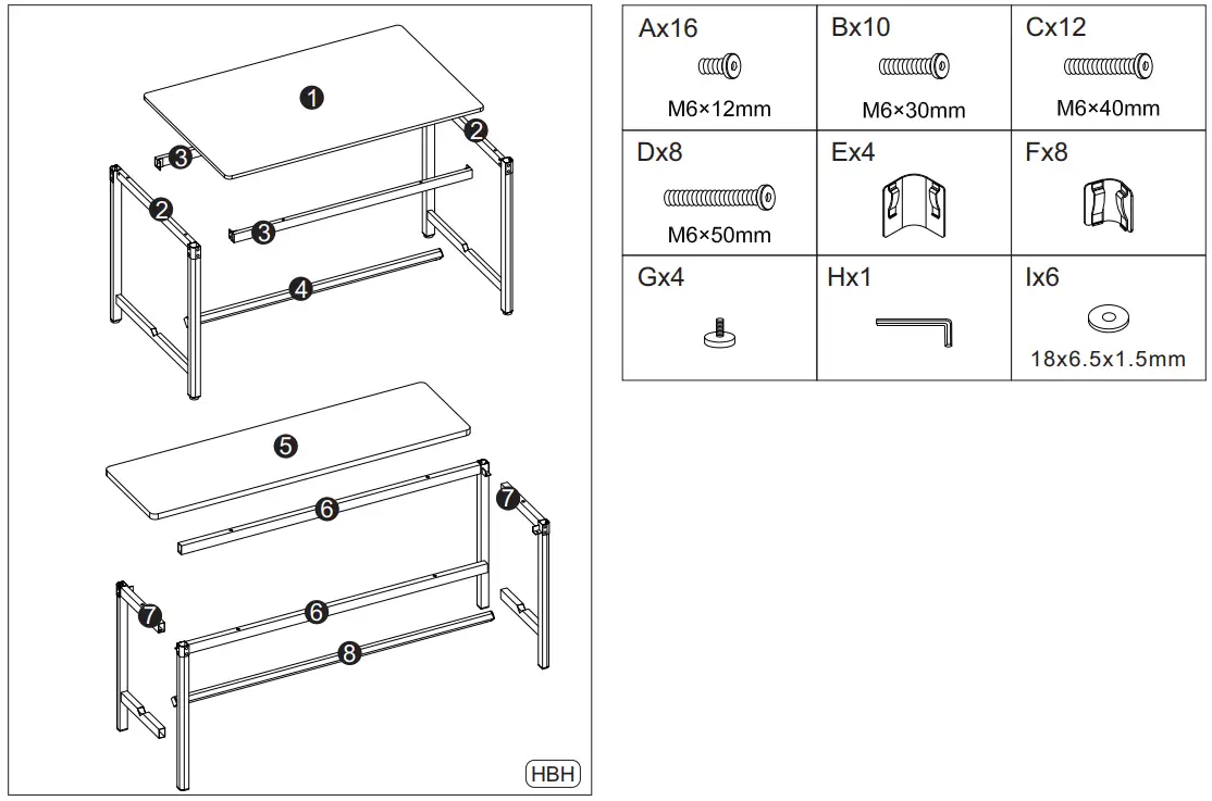 HOMOOI-H07C1120L-Dining-Table-Set-FIG-1