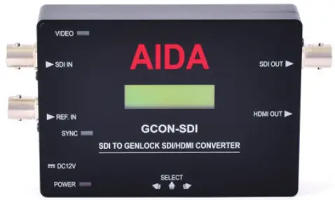 AIDA GCON-SDI SDI to Genlock SDI HDMI Converter