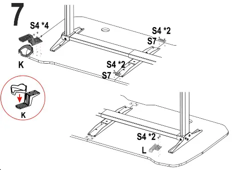 WEAVE 63 inch Height Adjustable Gaming Desk, T-Shaped Game Station - fig7