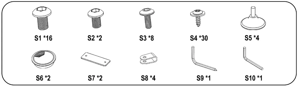 WEAVE 63 inch Height Adjustable Gaming Desk, T-Shaped Game Station