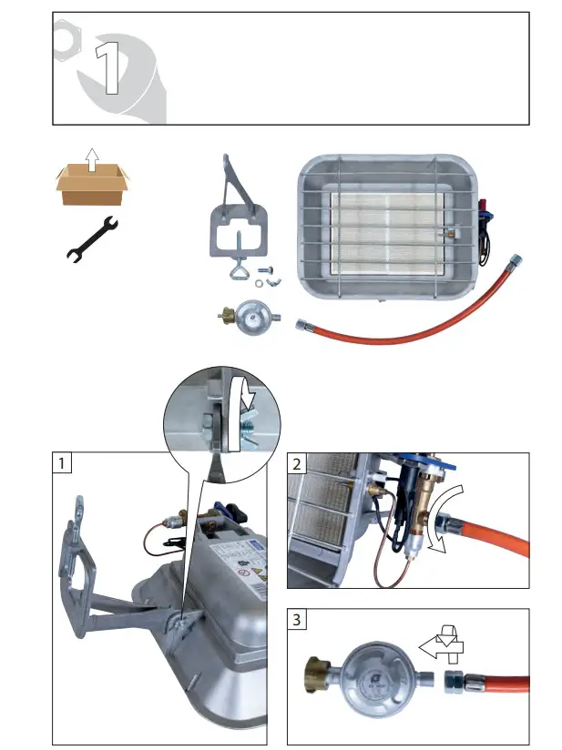 Gude GHS 4200 PIEZO Gas Heater - Figure 4