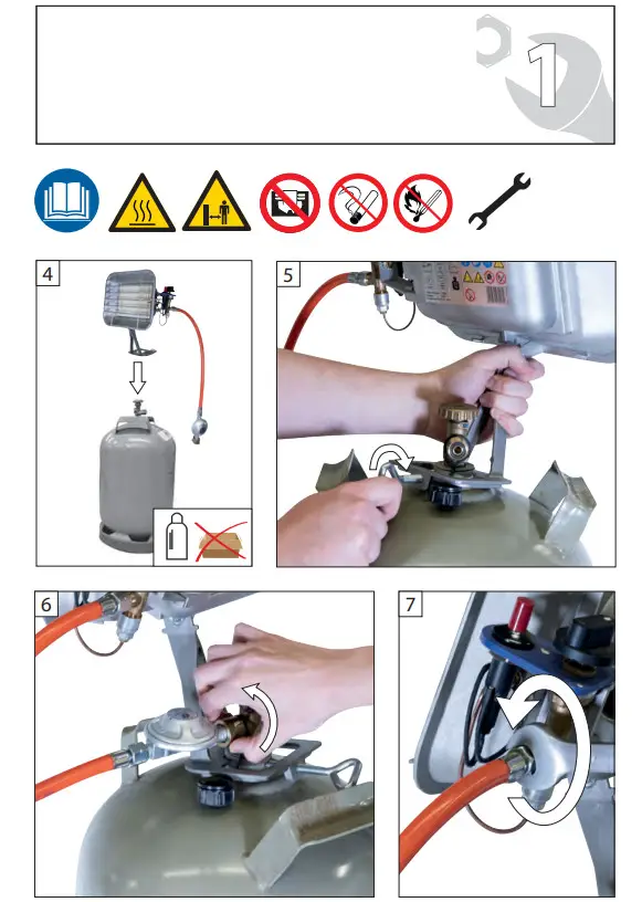 Gude GHS 4200 PIEZO Gas Heater - Figure 5