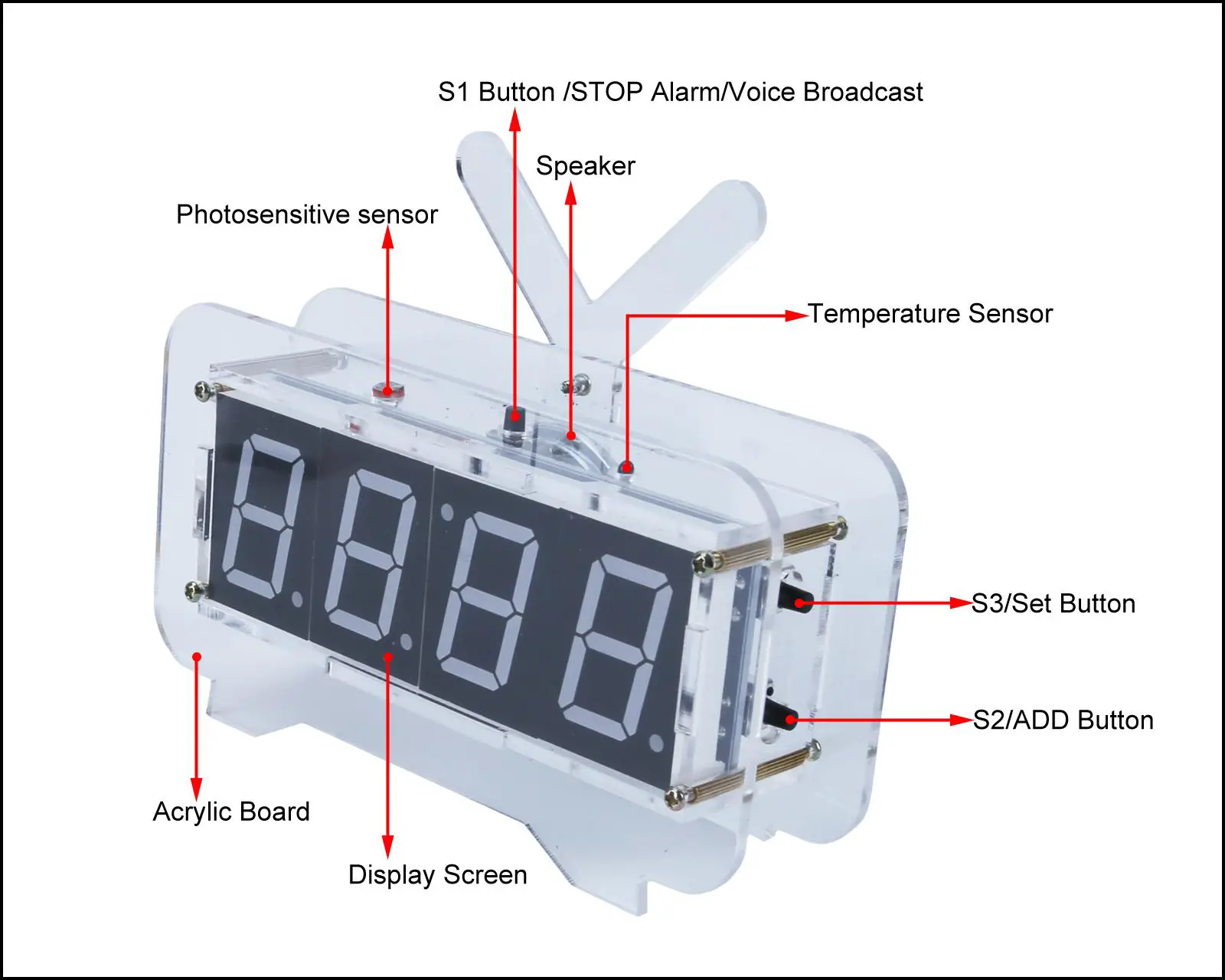 ICSTATION-HU-012BT-Voice-Digital-Electronic-Clock-DIYKit-2