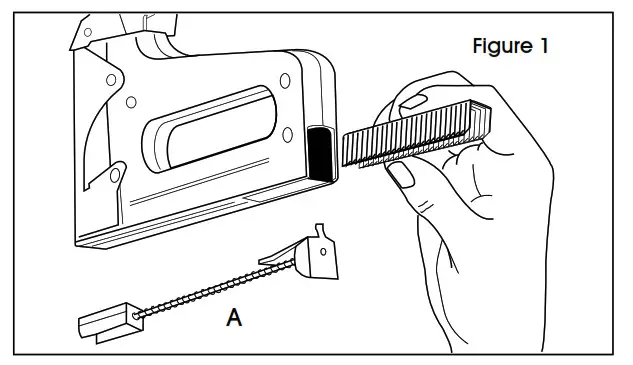 ULINE H-2019 Manual Staple Gun - to load