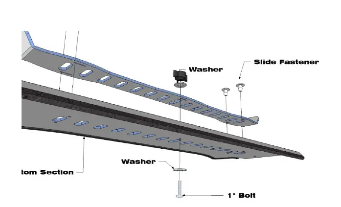 FALCON-RIDGE KU-RTV900-WD05 Kubota-RTV900-2 Piece-Aero-Vent Lexan-Windshield-FIG-3