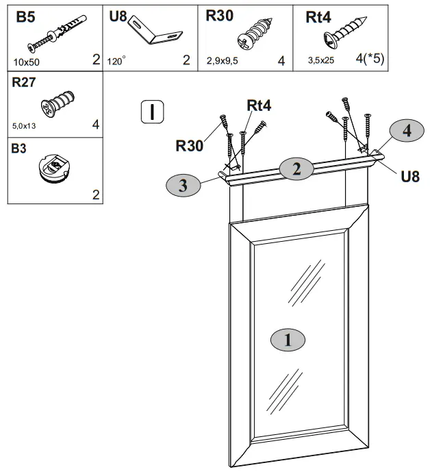 anrex Tiffany 100 Mirror - fig 2