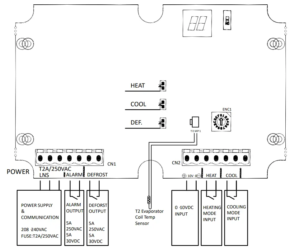 frigicoll FRIAHUKZ-LCAC-01 Inverter Condensing Unit Control Module - fig 1