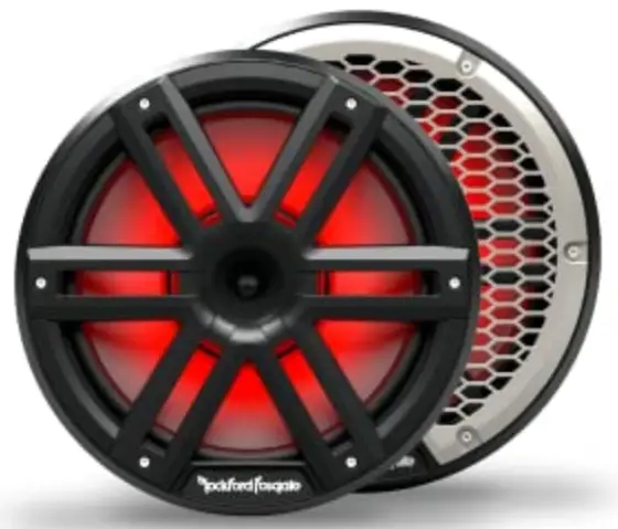 Rockford Fosgate M2-10HB Color Optix Multicolor LED Lighted 10 Marine Grade Coaxial Speakers (1)